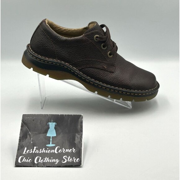 Dr. Martens Men\'s Brown Leather Ordell Oxford Lace-Up Shoes Sz 8 Wo\'s 9 3127 main image 4